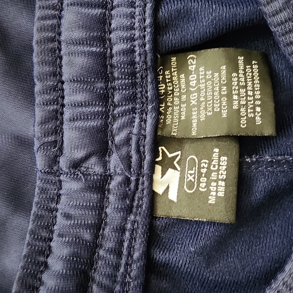 STARTER Blue and White Stripe Jogger Sweatpants Athletic Fit; Navy, Size:XL - Picture 5 of 13
